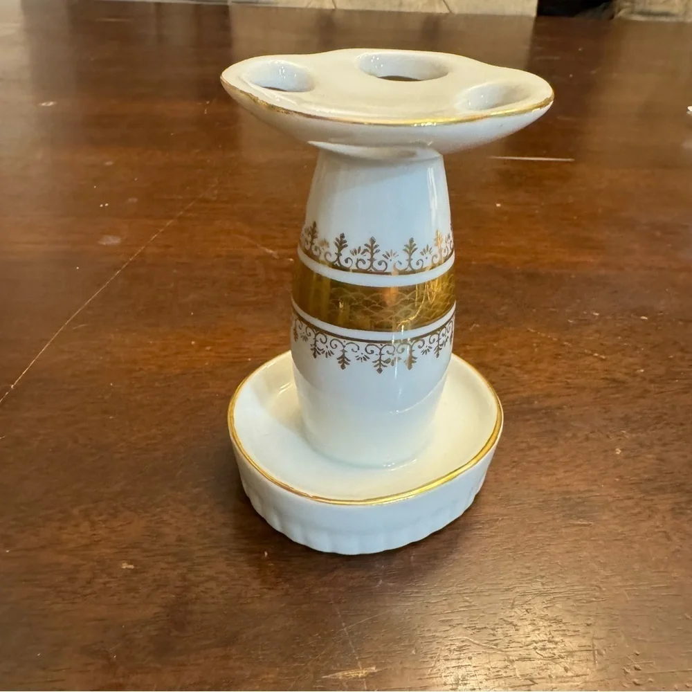 Porcelain Toothbrush Holder Regal Gold Andre Richard Made in Japan Vintage